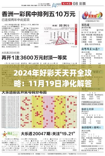 2024年好彩天天開(kāi)全攻略：11月19日凈化解答及落實(shí)說(shuō)明_ZUH6.55.58遠(yuǎn)光版