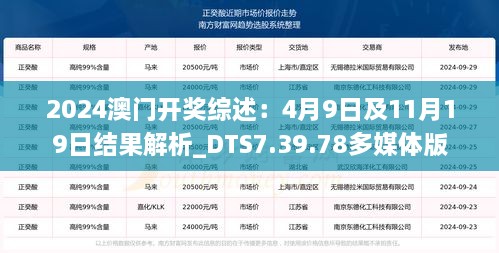 2024澳門開獎綜述：4月9日及11月19日結果解析_DTS7.39.78多媒體版