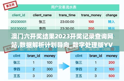 澳門六開獎結(jié)果2023開獎記錄查詢網(wǎng)站,數(shù)據(jù)解析計(jì)劃導(dǎo)向_數(shù)字處理版YVS3.41