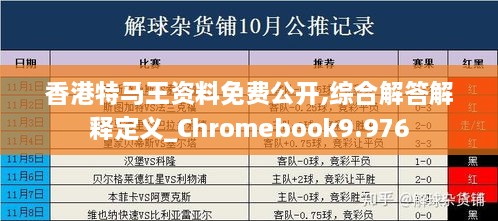 香港特馬王資料免費(fèi)公開,綜合解答解釋定義_Chromebook9.976