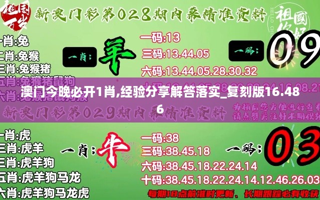 澳門今晚必開1肖,經驗分享解答落實_復刻版16.486