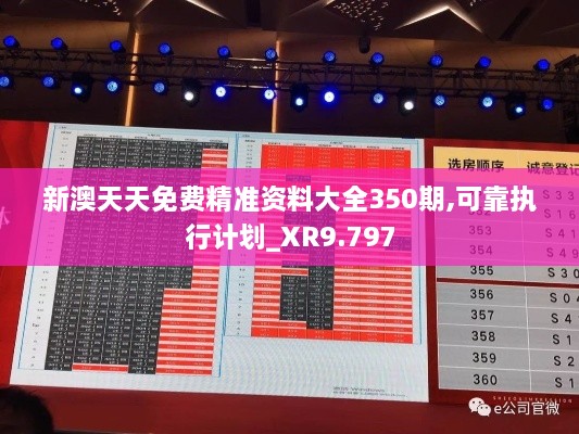 新澳天天免費精準(zhǔn)資料大全350期,可靠執(zhí)行計劃_XR9.797