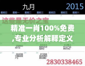 精準(zhǔn)一肖100%免費,專業(yè)分析解釋定義_V版10.862