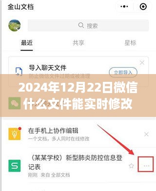 微信實時文件編輯功能，與時俱進的革新之旅，2024年微信實時修改文件功能解析