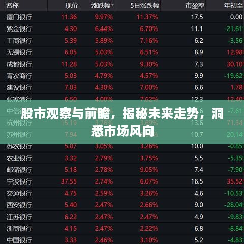 股市觀察與前瞻，揭秘未來走勢，洞悉市場風(fēng)向