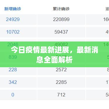 今日疫情最新進展，最新消息全面解析
