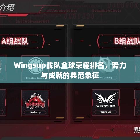 Wingsup戰(zhàn)隊(duì)全球榮耀排名，努力與成就的典范象征