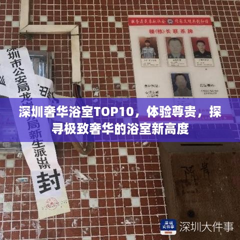 深圳奢華浴室TOP10，體驗尊貴，探尋極致奢華的浴室新高度