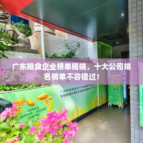 廣東糧食企業(yè)榜單揭曉，十大公司排名榜單不容錯過！